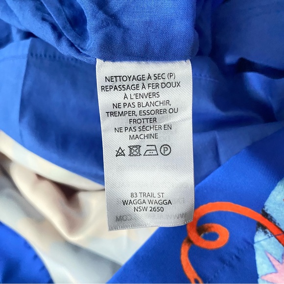 Authentic ALEMAIS Guardian Printed Satin Keyhole Midi Dress Sz US 2 - Picture 12 of 14